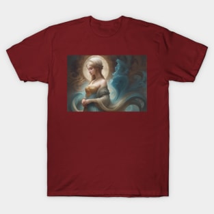 Ethereal Woman in an Abstract Scene T-Shirt